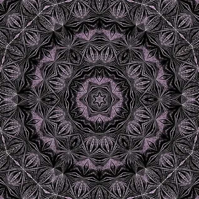 Black And Pink Lacy Looking, Mysterious, And Dark Kaleidoscope 2K wallpaper