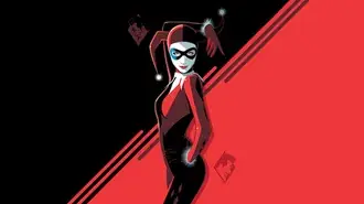 Harley Quinn preto e vermelho 4K papel de parede