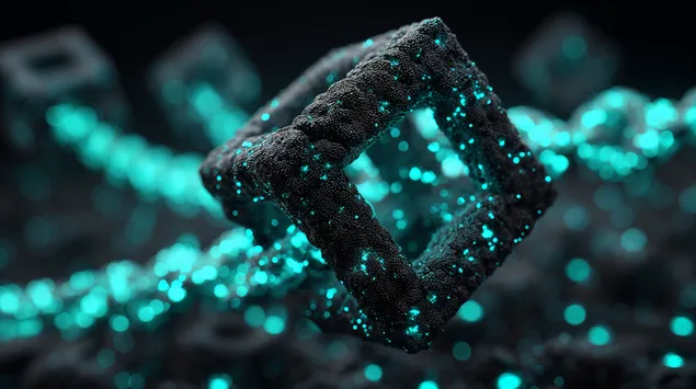 design futuriste noir et turquoise telechargement