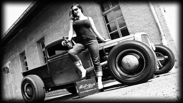 Black and white hot rod download