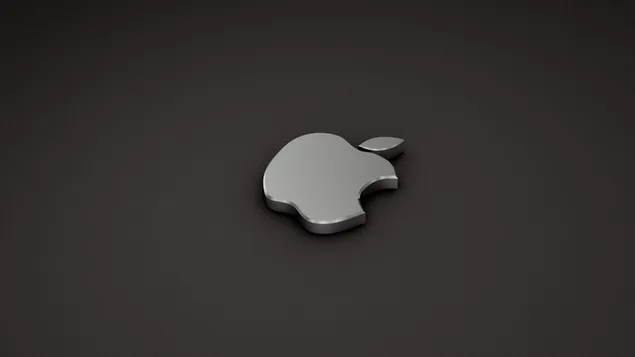 Black and white silver Apple logo HD wallpaper download