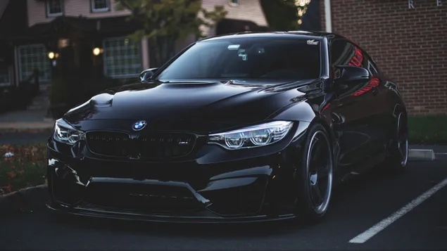 Coupé BMW M4 negro HD fondo de pantalla