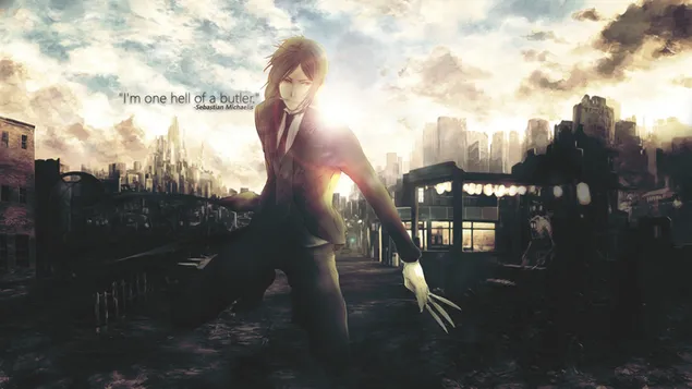 Butler Hitam - Sebastian Michaelis HD kertas dinding