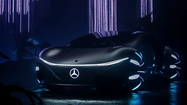 crna, elektricna mercedes-benz vision avtr preuzmi