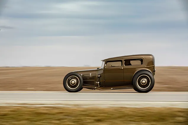 Tapeta Černý Ford highboy 4K