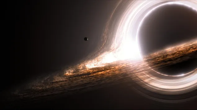 Schwarzes Loch im Weltraum herunterladen