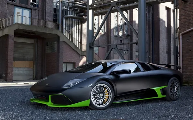 Black lamborghini sport car