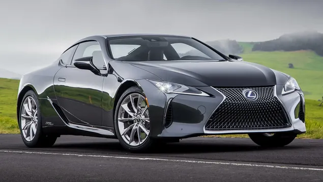 ماشین اسپرت لکسوس LC 500 مشکی کاغذدیواری  HD