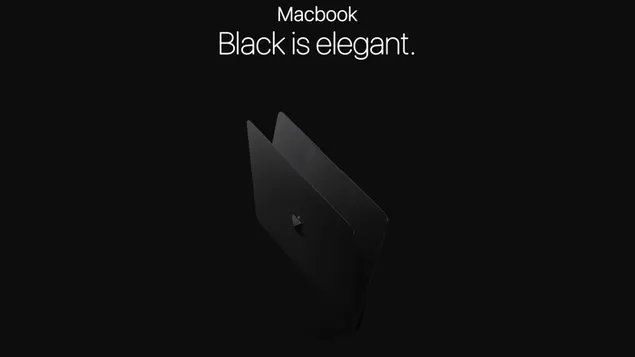 siyah macbook 2K duvar kağıdı