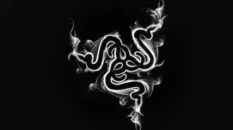 블랙 razer 로고 그림 4K 배경화면