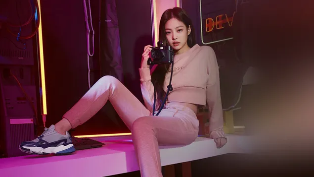 Dem Blackpink Jennie seng Kamera 4K Tapeten