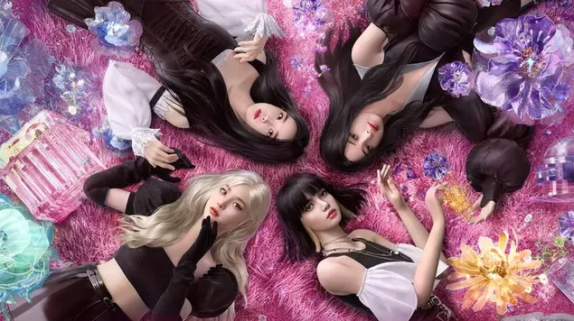 블랙핑크 멤버들의 'Ready for Love' (PUBG Mobile) 뮤직비디오 촬영 현장 4K 배경화면