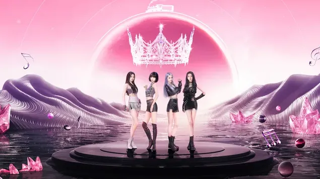 أعضاء BlackPink: Ready for Love (PUBG Mobile) التقطت الصور MV 4K خلفية