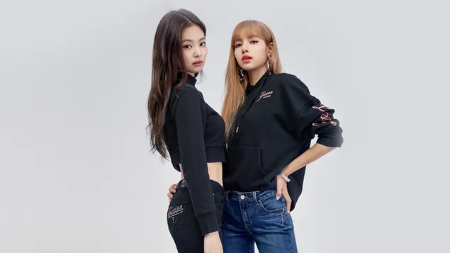 BlackPink's Gorgeous Jennie with Rapper Lisa 4K wallpaper