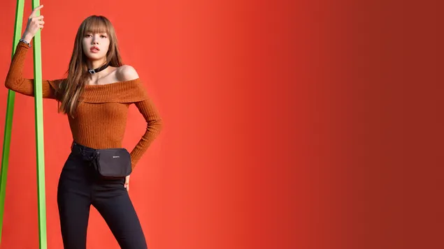 블랙핑크의 화려한 래퍼 '리사' 4K 배경화면