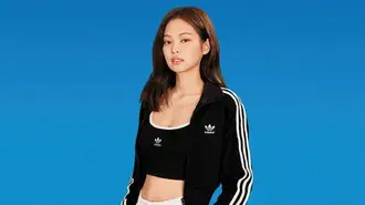아디다스 화보 촬영을 위한 블랙핑크의 '김제니' (2020) 4K 배경화면
