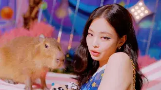 '아이스크림' 뮤직비디오 속 블랙핑크 김제니 4K 배경화면