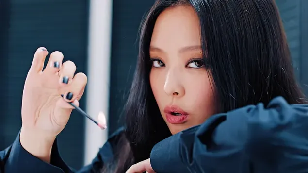 عکسبرداری BlackPink's Jennie - Shut Down MV (آلبوم - Born Pink) کاغذدیواری  4K