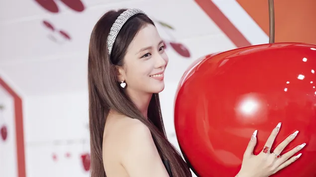 Jisoo iz BlackPinka v 'Ice Cream' M/V 4K ozadje