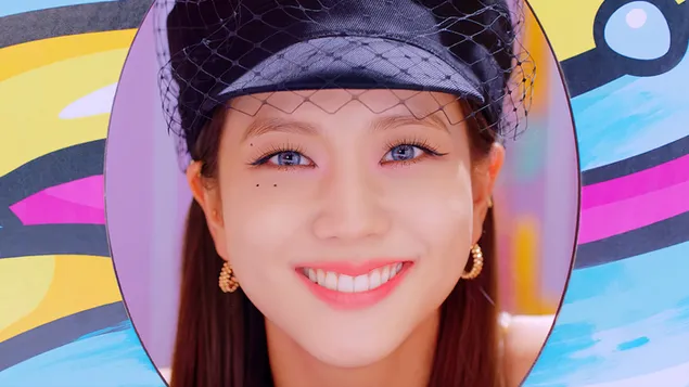 Kim Jisoo iz BlackPinka v 'Ice Cream' M/V 4K ozadje