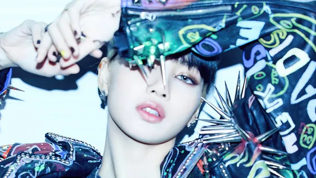 BlackPinks Lisa i 'Lovesick Girls' M/V Photoshoot (The Album 2020) 4K bakgrund