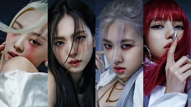 Članovi BlackPinka u snimanju M/V 'How You Like That' (The Album 2020) 4K pozadina