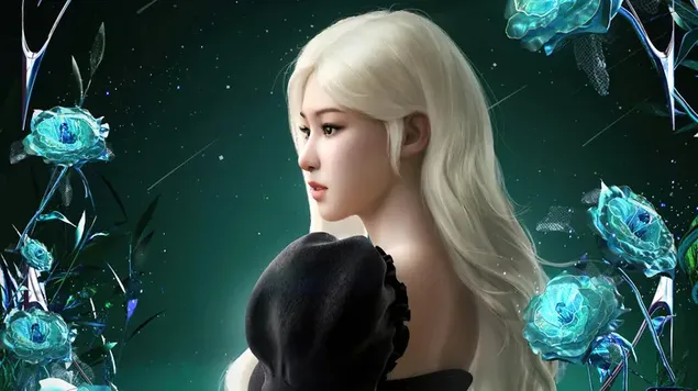 BlackPink's Rose - Ready for Love (PUBG Mobile) MV Photoshoot 4K kertas dinding