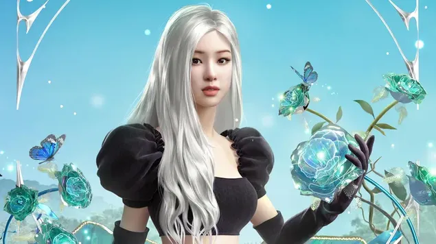 Páipéar balla Rós BlackPink | Réidh le Grá (PUBG Mobile) MV Photoshoot4K