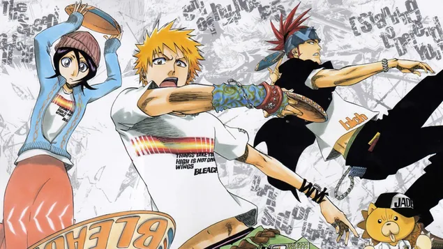 bleach - rukia kuchiki, ichigo kurosaki & renji abarai download