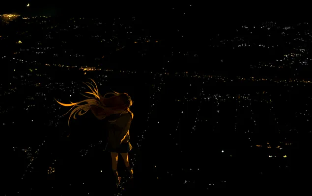 Jeune fille blonde 2K fond d'écran