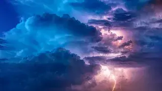 qielli blu dhe vjollcë 4K sfond