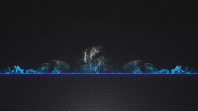 Ilustrasi digital asap biru dan putih