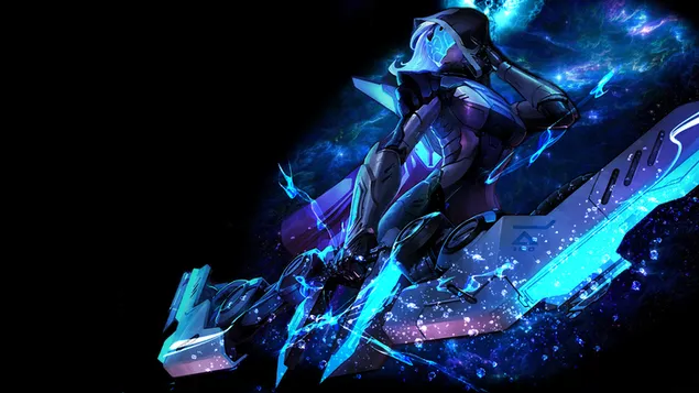 Tapeta Blue Ashe, League of Legends 4K