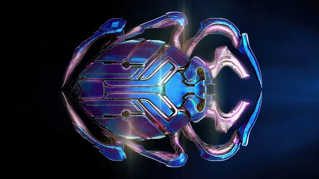 藍甲蟲電影標誌 8K 壁紙