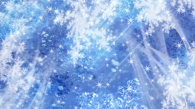 Blauwe Kerst achtergrond HD achtergrond
