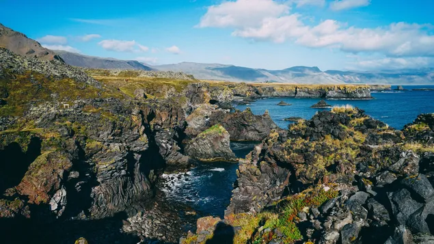 Tapeta Modré pobrežie 4K