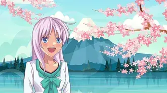 Latar belakang Desktop Kartun Anime Lucu Biru 2K wallpaper