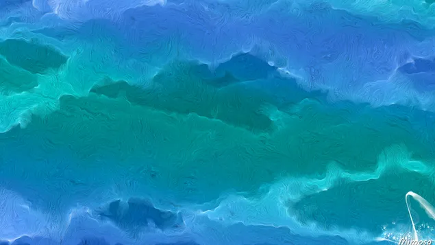 Blå gradient #6 HD bakgrunn