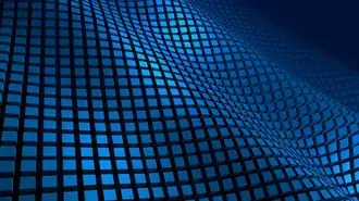 Blue grid pattern 4K wallpaper