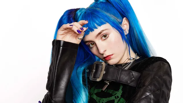 'Ashnikko' de pelo azul | cantante estadounidense descargar