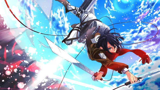 Blue-haired Levi Ackerman 4K wallpaper