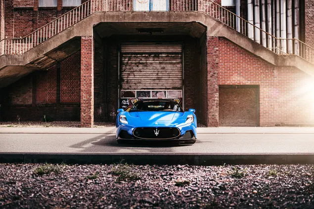 Páipéar balla Carr spóirt gorm Maserati MC204K