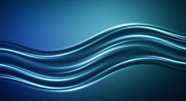 Zili metāliski šķidruma viļņi 8K fona tapete