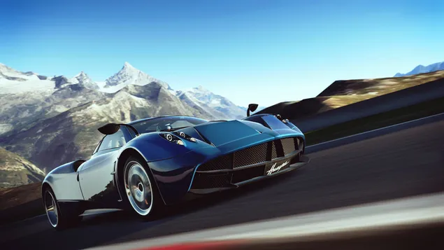 Tapeta Modrá Pagani Huayra 4K