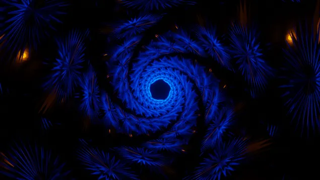 Blaue Spirale des Schicksals HD Hintergrundbild