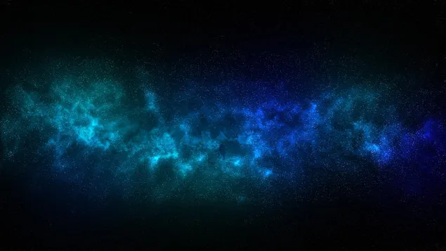Blue starry nebula