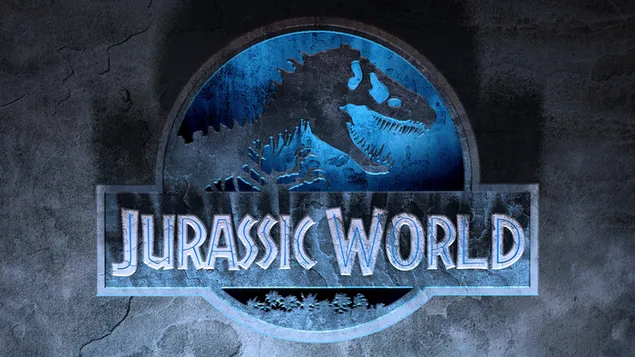 ジュラシック・ワールド映画の青いトーンの恐竜のポスター