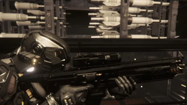 星際公民的模糊警報 4K 壁紙