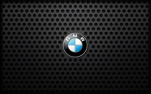 Logotipo de BMW en diseño de rejilla negra descargar