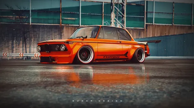 BMW Turbo En Color Naranja descargar